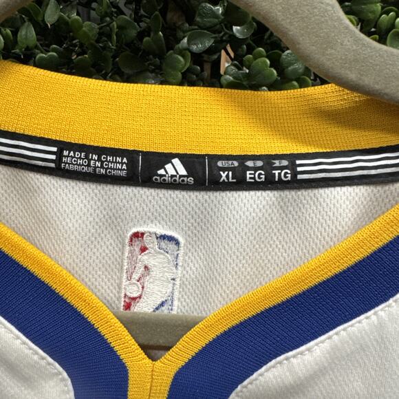 Adidas Golden State Warriors Jersey Youth XL White Steph Curry NBA Basketball - Picture 4 of 9
